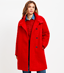 Tall Curly Funnel Neck Coat carousel Product Image 2
