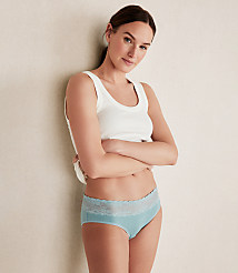 Haven Well Within Cotton Bikini with Lace Waist carousel Product Image 1