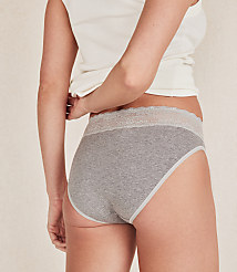 Haven Well Within Cotton High Leg Brief with Lace Waist carousel Product Image 2