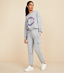 Lou & Grey Fluffy Fleece Cargo Joggers carousel Product Image 1