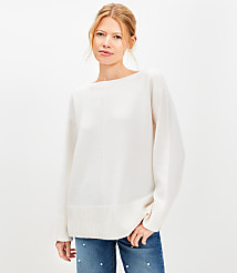 Ribtrim Boatneck Tunic Sweater carousel Product Image 1