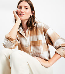 Plaid Modern Pocket Shirt carousel Product Image 2