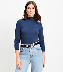 Long Sleeve Mock Neck Top carousel Product Image 2