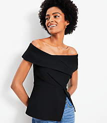 Asymmetrical Off The Shoulder Top carousel Product Image 1