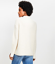 Ribbed Mock Neck Sweater carousel Product Image 3