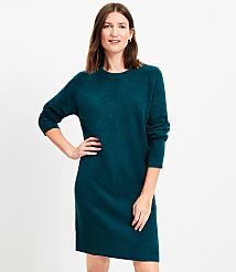 Saddle Sleeve Mini Sweater Dress carousel Product Image 1
