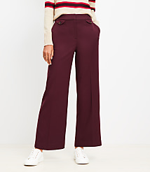 Coin Pocket Clean Wide Leg Pants in Twill carousel Product Image 2