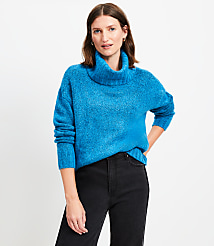 Fuzzy Cowl Neck Sweater carousel Product Image 1
