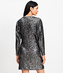 Sequin Boatneck Mini Dress carousel Product Image 3