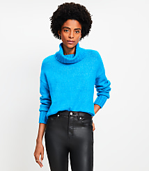 Fuzzy Cowl Neck Sweater carousel Product Image 3