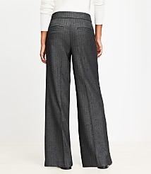 Clean Wide Leg Pants in Shimmer Herringbone carousel Product Image 2
