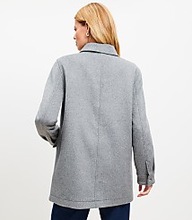 Petite Heathered Brushed Barn Jacket carousel Product Image 3