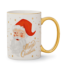 Rifle Paper Co. Winking Santa Claus Porcelain Mug carousel Product Image 2