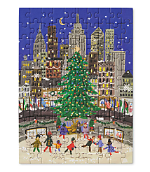Rifle Paper Co. Holiday On Ice Mini Jigsaw Puzzle carousel Product Image 1