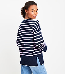 Stripe Relaxed Tunic Sweater carousel Product Image 3