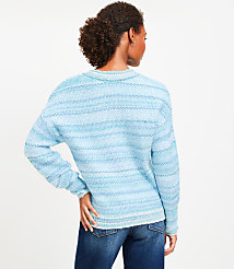 Shimmer Marled Cozy V-Neck Sweater carousel Product Image 3