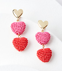 Ombre Heart Statement Earrings carousel Product Image 1
