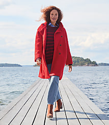 Tall Curly Funnel Neck Coat carousel Product Image 1