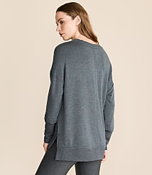 Lou & Grey Petite Ribtrim Signaturesoft V-Neck Tunic Top carousel Product Image 3