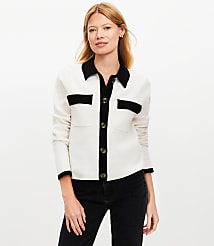 Tipped Sweater Jacket carousel Product Image 1