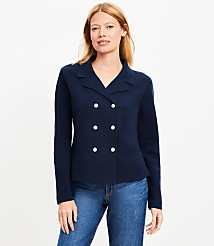 Double Breasted Sweater Blazer carousel Product Image 2