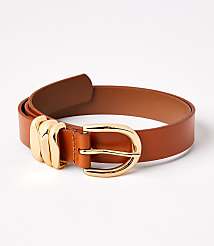 Molded Buckle Leather Belt carousel Product Image 1