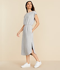 Lou & Grey Heathered Scubasoft Midi Pocket Dress carousel Product Image 2