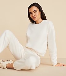 Lou & Grey Fleece Bubble Hem Sweatshirt carousel Product Image 2