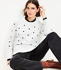 Mini Heart Embroidered Sweater carousel Product Image 2
