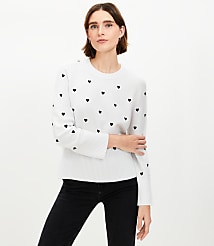 Mini Heart Embroidered Sweater carousel Product Image 1