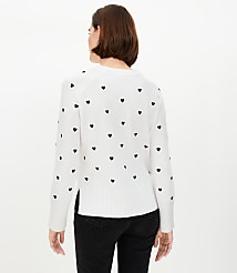 Mini Heart Embroidered Sweater carousel Product Image 3