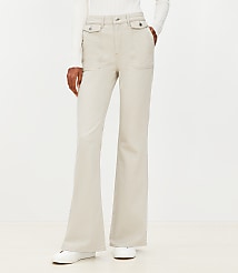 Utility Pocket High Rise Slim Flare Pants carousel Product Image 2