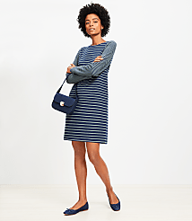 Striped Terry Mini Dress carousel Product Image 1