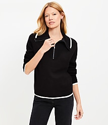 Tipped Half Zip Sweater carousel Product Image 3
