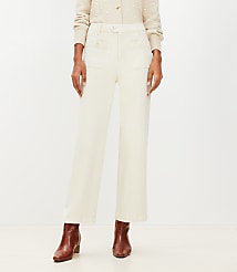 Sailor High Rise Wide Leg Crop Jeans in Popcorn carousel Product Image 2