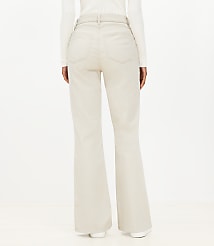 Petite Curvy Utility Pocket High Rise Slim Flare Pants carousel Product Image 2