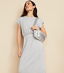 Lou & Grey Heathered Scubasoft Midi Pocket Dress carousel Product Image 1