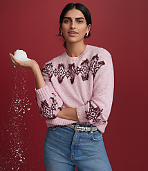 Fringe Fair Isle Sweater carousel Product Image 4