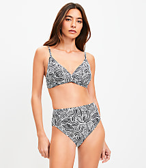 LOFT Beach Spiral High Waist Bikini Bottom carousel Product Image 1