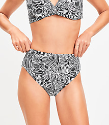 LOFT Beach Spiral High Waist Bikini Bottom carousel Product Image 2