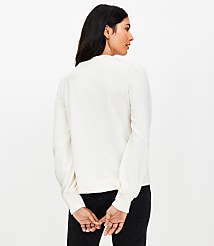 Petite Mosaic Cutout Sweatshirt carousel Product Image 3