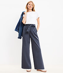 Belted Wide Leg Pants carousel Product Image 1