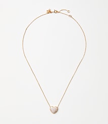 Pave Puffy Heart Necklace carousel Product Image 1