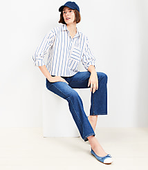 Striped Poplin Modern Pocket Shirt carousel Product Image 1