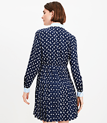 Clover Pleated Mini Shirtdress carousel Product Image 3