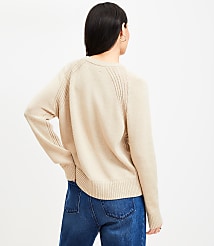 Heathered Modern Ribtrim Sweater carousel Product Image 2