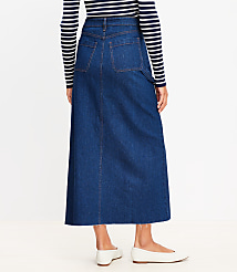 Denim Utility Maxi Skirt carousel Product Image 3