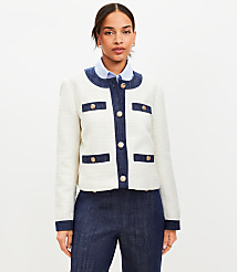 Denim Tweed Jacket carousel Product Image 2
