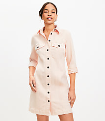 Seamed Denim Mini Pocket Dress carousel Product Image 2