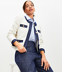 Denim Tweed Jacket carousel Product Image 1